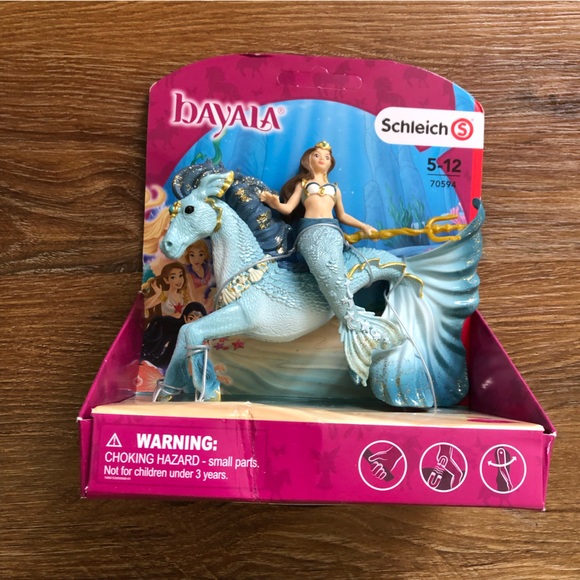 Schleich Bayala Mermaid Eyela Riding Underwater Horse Playset - 3-Piece Toy For Kids 5-12 Years - View #4